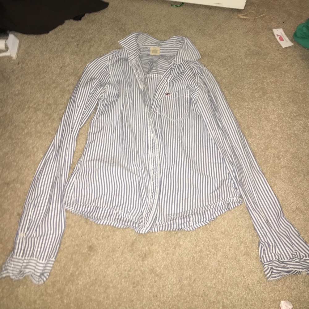 Striped button up shirt