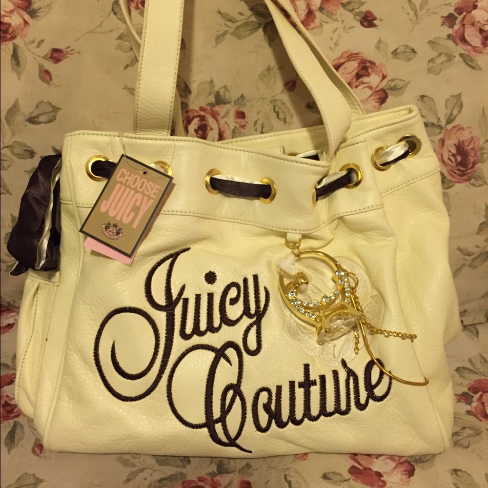 NWT Cream Leather Juicy Couture Handbag (REDUCED)