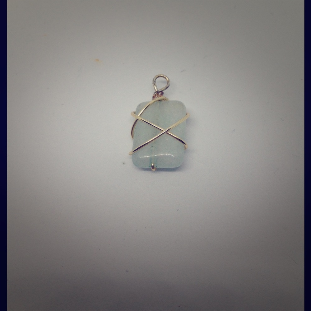 handmade wire wrapped pendent