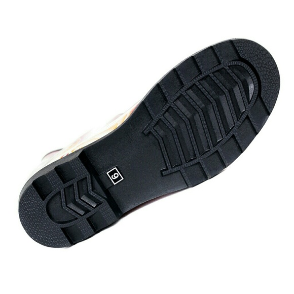 Women Knee High Rainboots, #1409, New Rose Garden - Picture 4 of 4