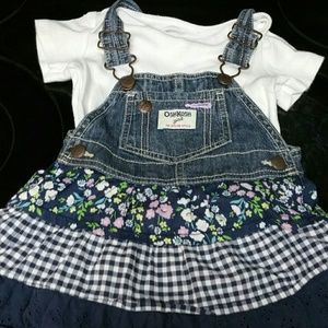 Jean Strap Dress w/ shirt