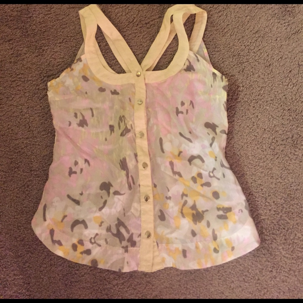 Pastel cut out blouse