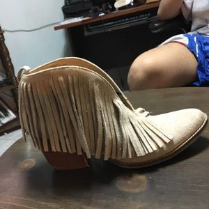 Tan boots