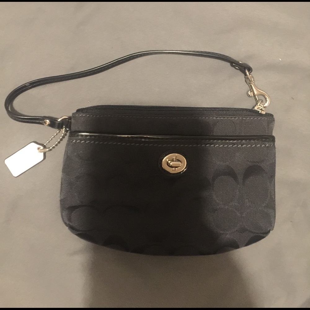 Black Coach Wristlet