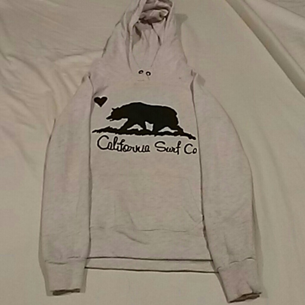 Cream graphic hoodie