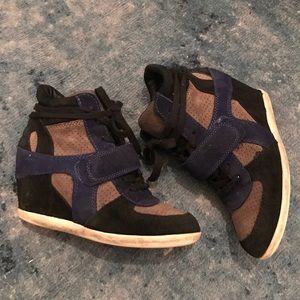 Ash wedge sneaker booties