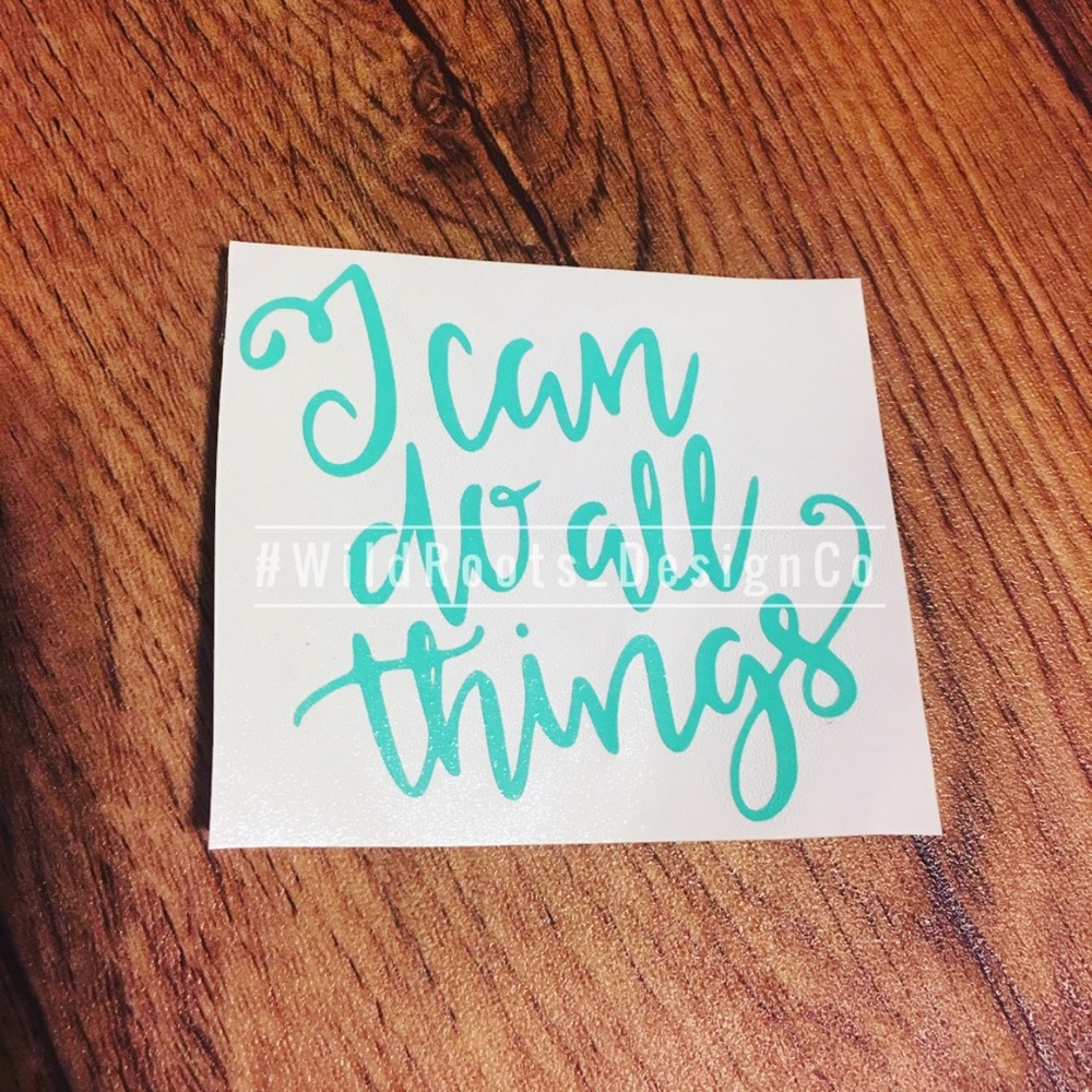 I can do all things decal