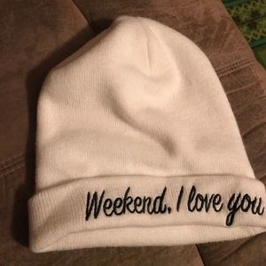 White beanie