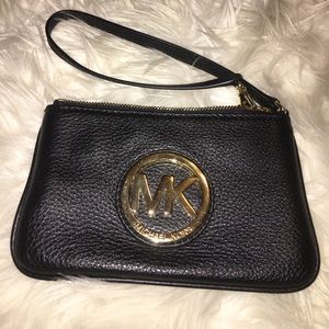 MK Black Wristlet