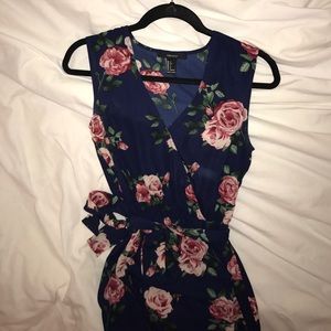Navy Floral Forever 21 maxi dress