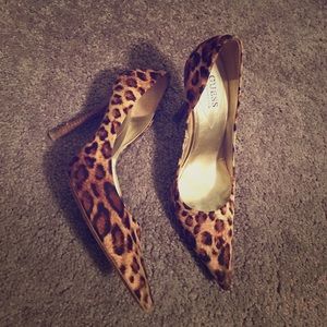 Guess Leopard Print Used Stilettos