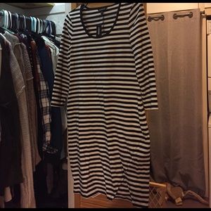 Express striped dress