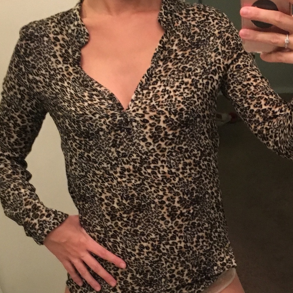 Animal print blouse