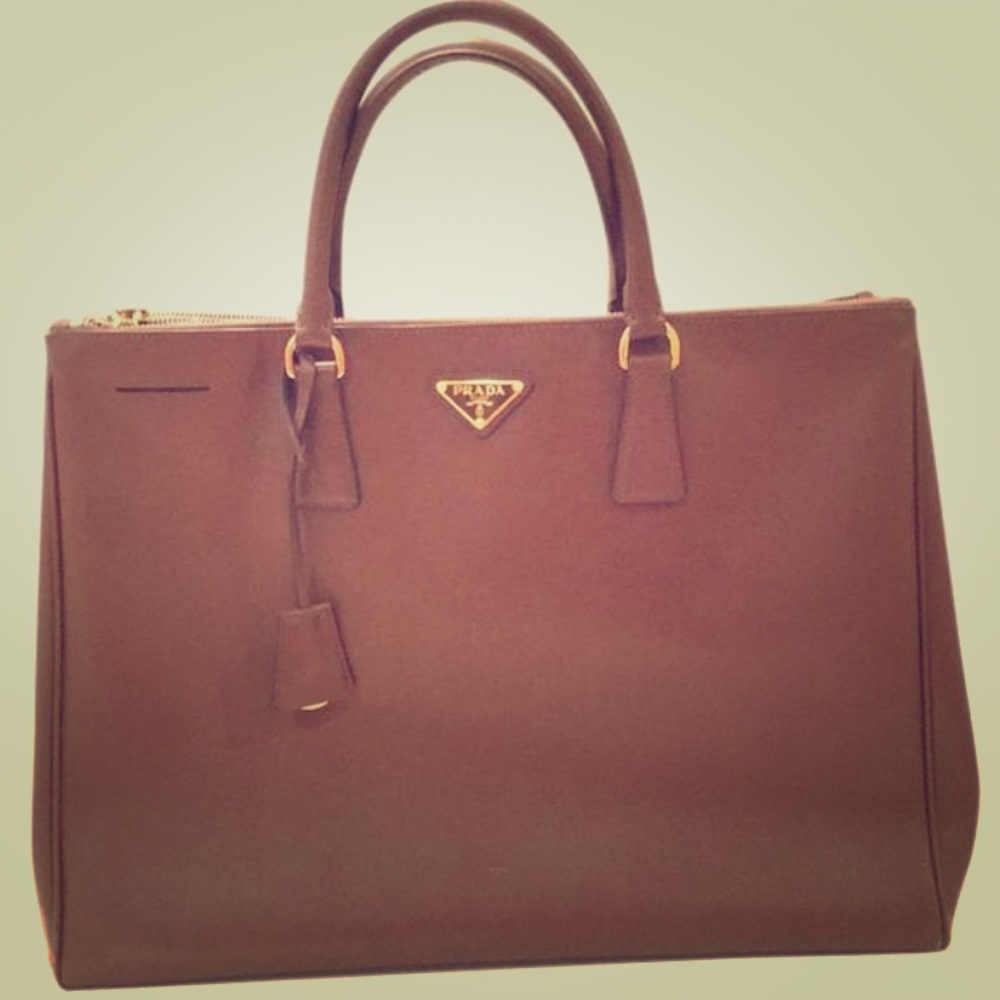 Saffiano Executive Brown Tote Bag