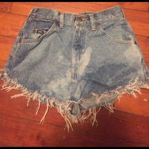 Lee high waisted denim shorts