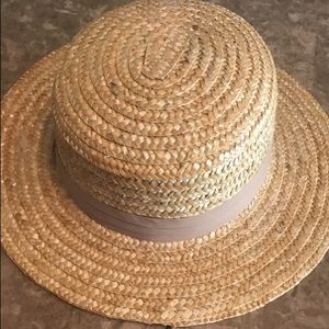 Brown wicker hat