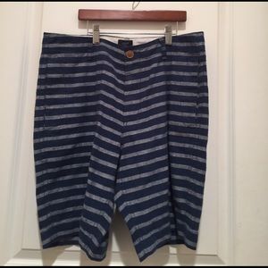 Mens J. Crew striped shorts NWT size 32