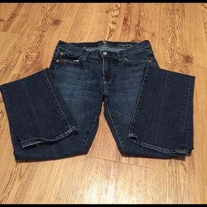 7 for all mankind jeans size 27, straight leg.
