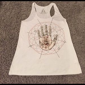 Ivory graphic tank