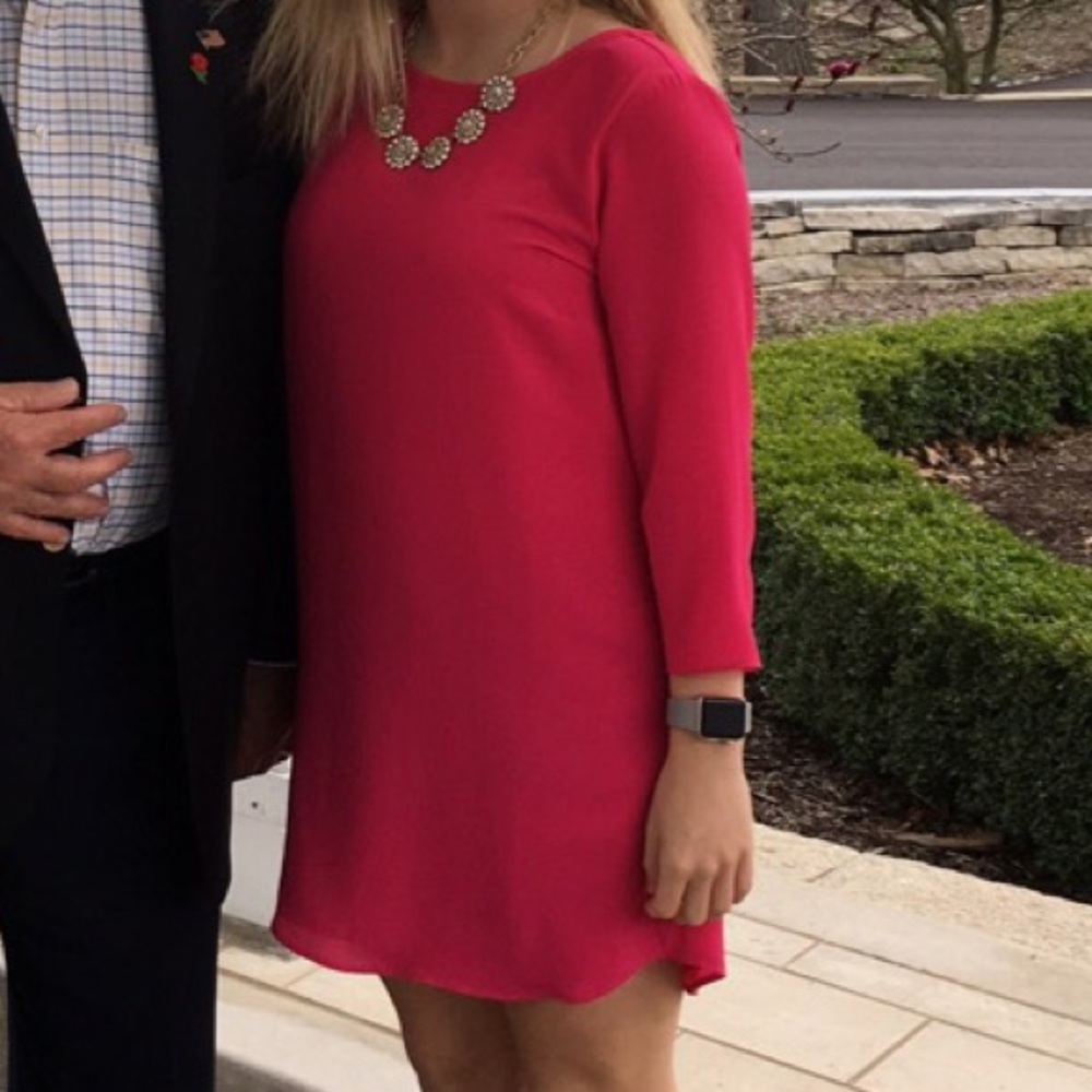 Hot Pink Shift Dress