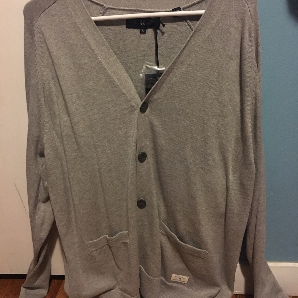Five Four Club Mark McNairy gray cardigan.