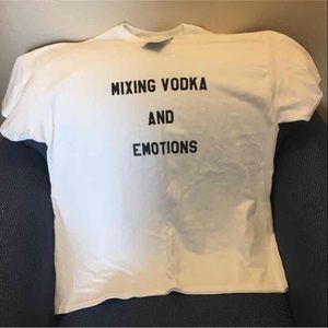 Mixing Vodka and Emotions- TShirt size large