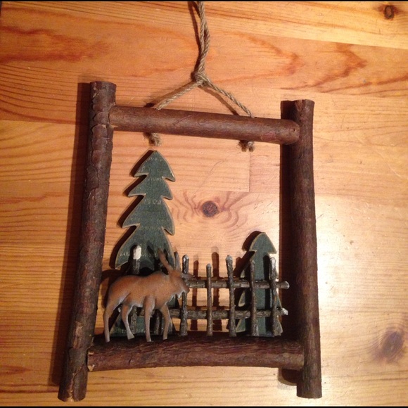 Other - NEW! 🌲 WOOD/METAL MOOSE WALL PLAQUE 8.5" x 10”