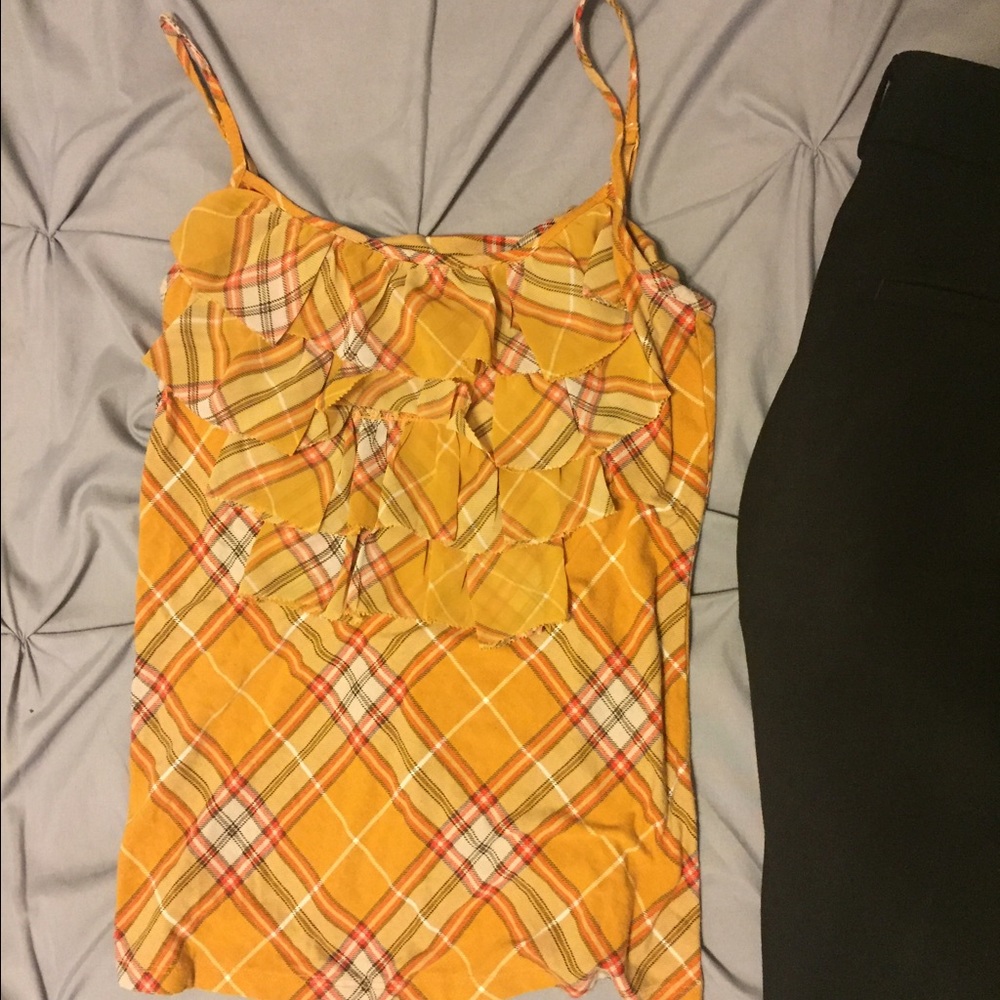 Plaid tank top