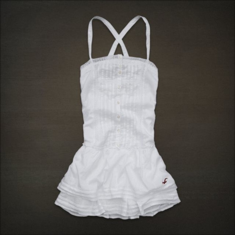 Hollister white dress XS