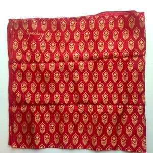 NWT Symbology Red and Gold Printed Scarf