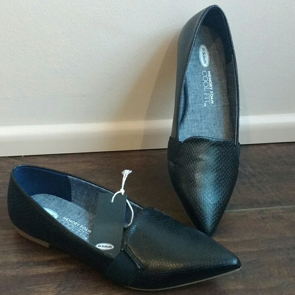 Dr. Scholl's Sincerity Flat | Black Oppel Snake