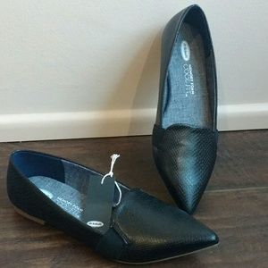 Dr. Scholl's Sincerity Flat | Black Oppel Snake