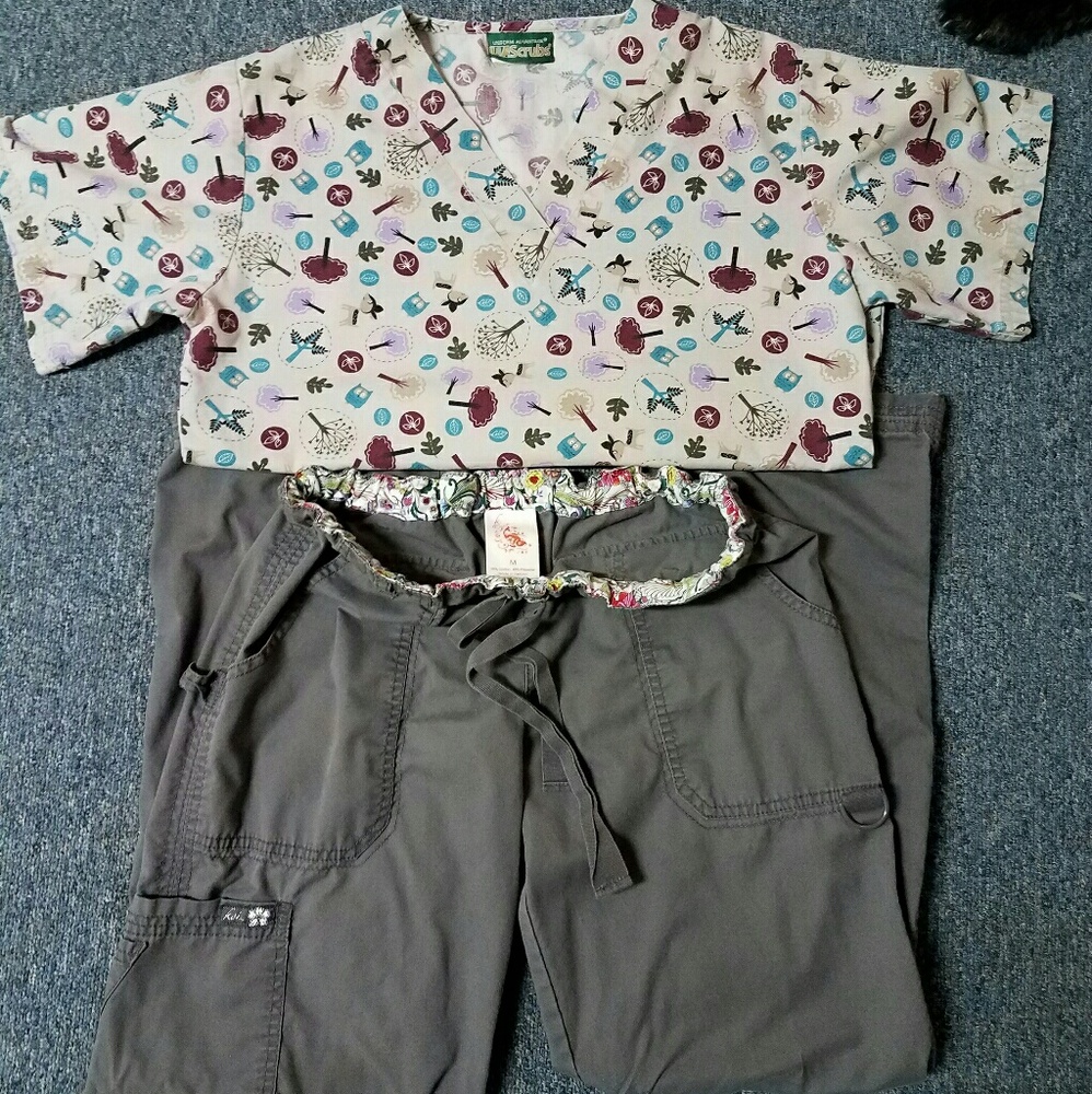 Woodland Animals Scrub Outfit