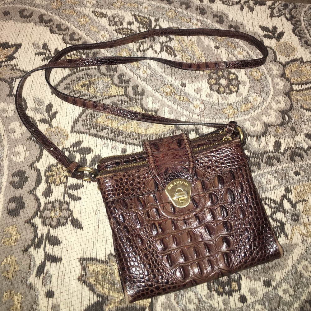 ✂️PRICE CUT✂️ Brahmin Croc Embossed Crossbody