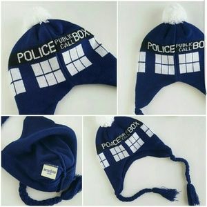 Doctor Who Tardis Pom-pom Beanie Unisex