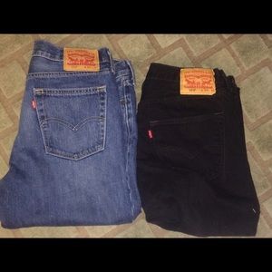 2 pairs excellent quality Levis Jeans 4 men 34x32.
