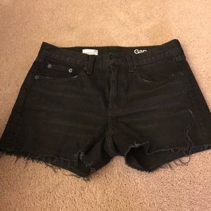 Gap Black denim shorts