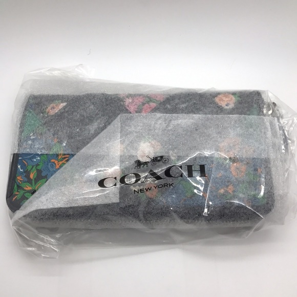 💯Auth COACH Floral PatchWork Accordion Zip Wallet - Picture 4 of 7