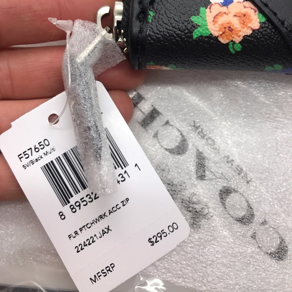 💯Auth COACH Floral PatchWork Accordion Zip Wallet - Picture 7 of 7