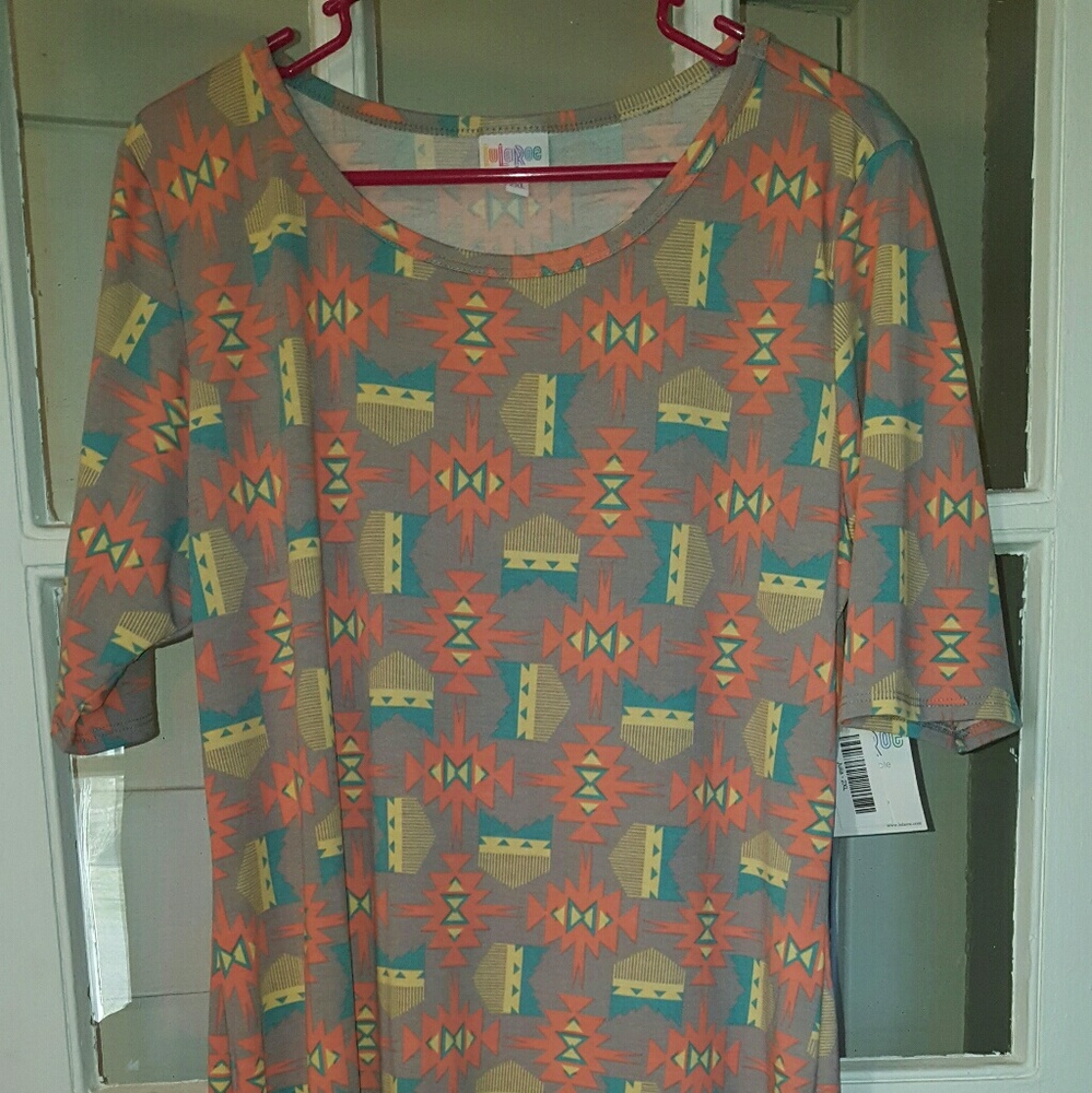 2X Lularoe Julia Dress Aztec Print NWT