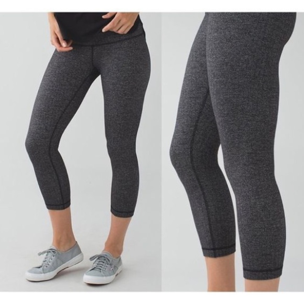 Lululemon herringbone wunder under crops