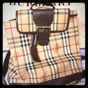 Gorgeous Vintage Burberry Nova Check Backpack