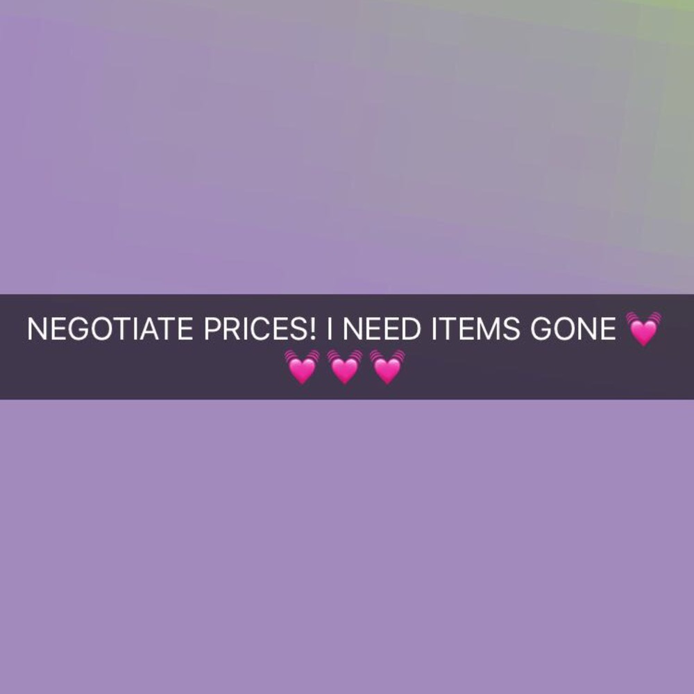 I NEED ITEMS GONE SO WILLING TO NEGOTIATE