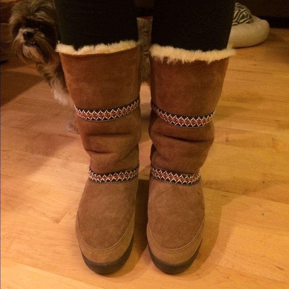 Ugg ultimate tall chestnut braid boots