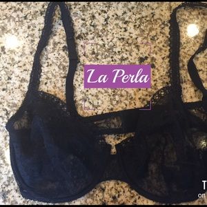 La Perla black lace bra