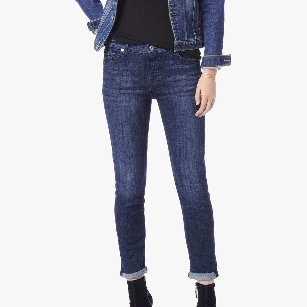 7 for all mankind skinny josefina jeans 31