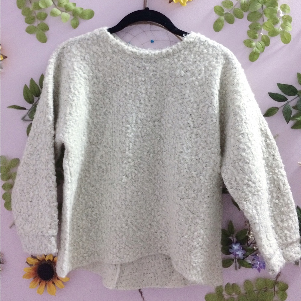 Fuzzy Cream Topshop Sweater