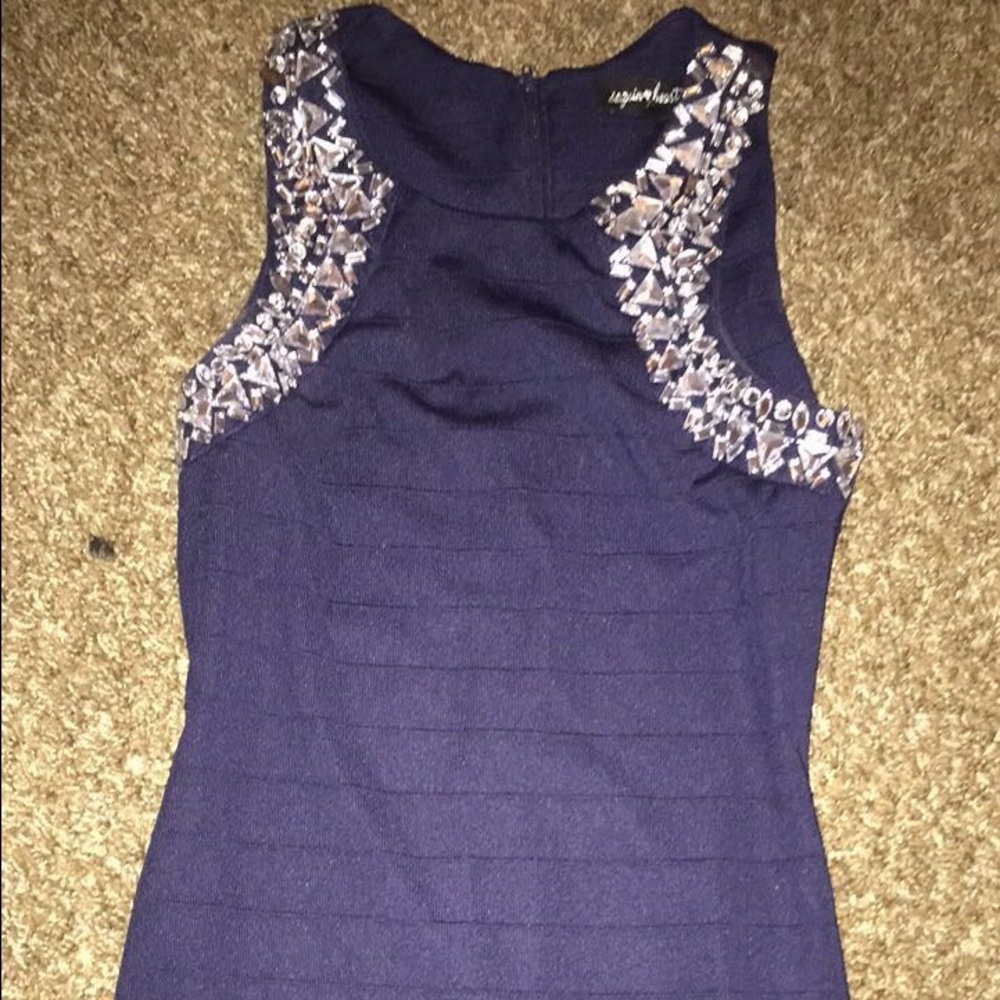 Blue hoco or prom dress