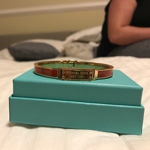 Michael Kors orange and gold bangle!