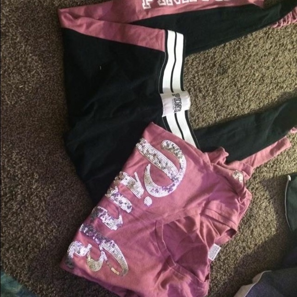 Victoria's Secret pink leggings & top. - Picture 2 of 2